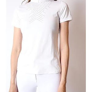 Montar Wedstrijdshirt Bling Curve Wit - XXL