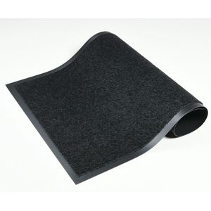 Hekomat schoonloopmat/droogloopmat voor binnen 80x120 antraciet Capri, Anti slip Deurmat