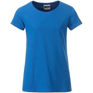 James and Nicholson Meisjes Basic T-Shirt (Kobaltblauw)