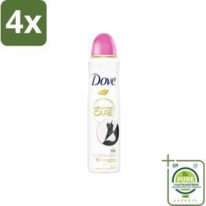 Dove – Deodorant Spray – Invisible Care – 150 ml - Voordeelverpakking - 4 stuks - Anti-transpirant - Deodorant spray