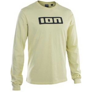 Ion Logo T-shirt Met Lange Mouwen Beige S Man