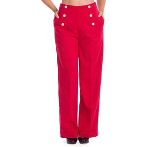 Dancing Days Wijde broek -2XL- ADVENTURES AHEAD Rood