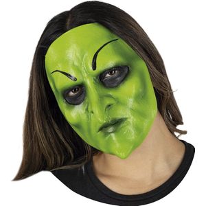 Partychimp Gezichts Masker Knappe Heks Halloween Masker voor bij Halloween Kostuum Volwassenen - Latex - One-Size