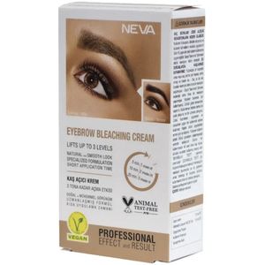 Neva Wenkbrauw Bleaching Cream - Verlichtingscrème, Professioneel en Effectief, 100% Natuurlijk en Vegan - 15 ml