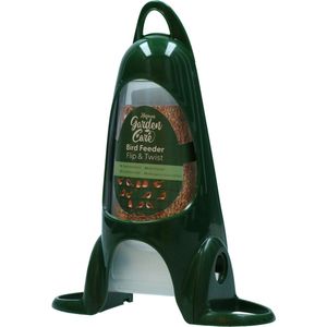 Hofman Garden Care Bird Feeder Flip & Twist - Voersilo - Voedertoren voor vogels - Vogelvoerstation - Kunststof - Groen