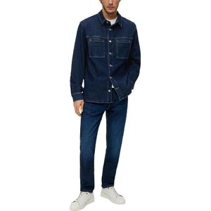 S.Oliver Loose Fit Denim Overshirt Marine