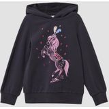 Sweatshirt - Glitterprint - Geborstelde Katoenmix - Comfortabel voor Kinderen