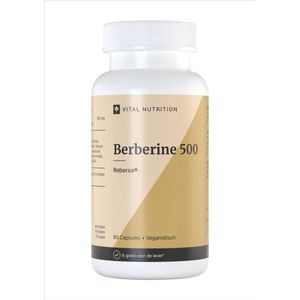 Vital Nutrition Berberine 500 - Premium extract van Rebersa® - 97% zuiver wortelextract - 60 capsules