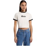 Dickies Lewistown Ringer T-shirt Met Korte Mouwen Wit 2XS Vrouw
