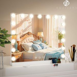 Equivera Hollywood Spiegel - Hollywood Spiegel met Verlichting - Make-up Spiegel - Hollywood Mirror