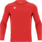 Macron Rigel Hero Voetbalshirt Lange Mouw Kinderen - Rood | Maat: 128