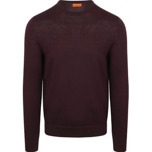 Suitable - Merino Pullover - Bordeaux - Modern-Fit