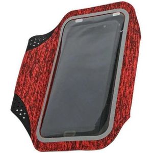 Sportarmband Geschikt voor Samsung Galaxy S10+ / S10 / S10e Fabric/Stof - Grijs / Rood