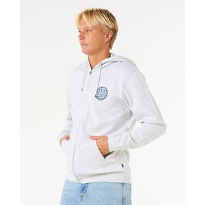 Rip Curl Wettie Passage Icon Zip Thru - Grey Heather