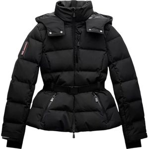 Winterjas dames - Pufferjas dames - Cropped jas - Capuchon - Gewatteerde jas - Puffer coat - XS