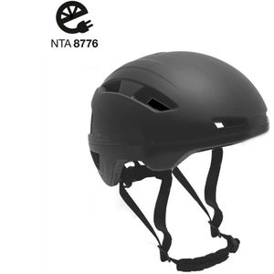 Falkx Snorscooter / Speed pedelec helm - Maat XL ( 62-63CM) - Mat Zwart - Unisex - NTA 8776 Goedgekeurd - Geschikt Voor Helmplicht