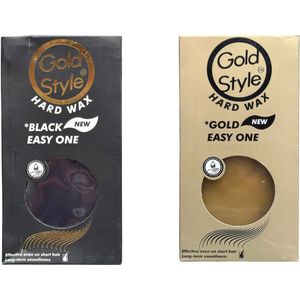 GOLDSTYLE Hard Wax – 2 x 400 g | Professionele Harswax voor Ontharing | Voor Gezicht & Lichaam
