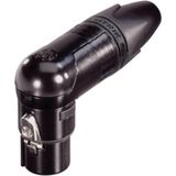 Neutrik NC3FRX-BAG XLR 3-pins (v) haakse connector / zwart