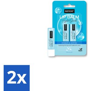 2 x Sence Lippenbalsem Normaal Hydro Shock 2 stuks per verpakking - Lippenbalsem - Lippenverzorging - Droge Lippen - Gevoelige Lippen - Lippen Beschermen