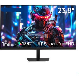 Gaming Monitor - PC Monitor - Monitoren - 23.8'' - 180Hz - Full HD Fast IPS Scherm met 1ms Reactietijd en 1000:1 Contrastverhouding