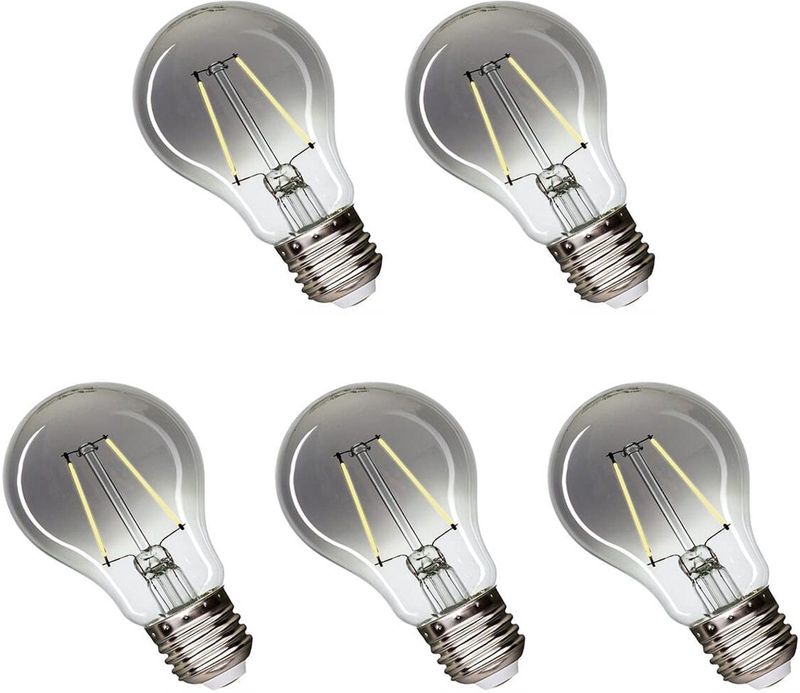 Spectrum - LED Lamp - E27 - 2W - 230V - 150 Lumen - 4000K Neutraal Wit - 5 Stuks