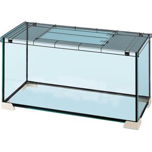 Ferplast Hamsterkooi Jerry 100 101,7 X 42,2 Cm Glas Zwart