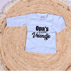Shirtje Opa's Vriendje - Maat 62/68 - Babyshower - Zwanger - Kraamcadeau - Babykleding - Newborn