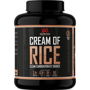 XXL Nutrition - Cream Of Rice - Gezonde Rijstepap - Fijngemalen Rijstmeel Koolhydraten Supplement - Chocolade - 2000 Gram
