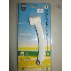 Tiger Turbo Saver Hand Douchekop 60% waterbesparing wit