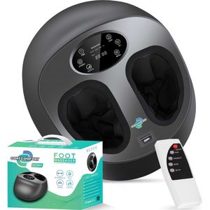 CoreComfort Shiatsu Voetmassage Apparaat - Elektrisch - Warmte - Luchtcompressie Massage - Bloedsomloop Stimulatie - Afstandsbediening