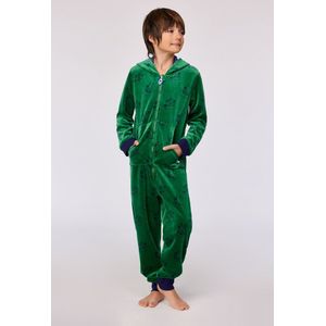 Woody Unisex onesie groene duivenprint - maat XL