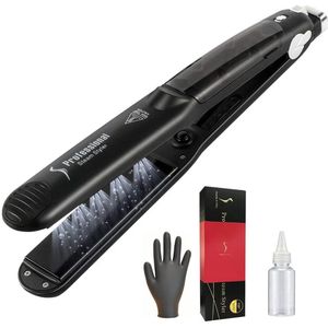 HairLuxury 4.0 - Steampod - Stoomstijltang - 150℃ t/m 235℃ - Incl. Handschoen - Krultang - Snel opgewarmd - Stijltang 2 in 1 - Steam Active Care