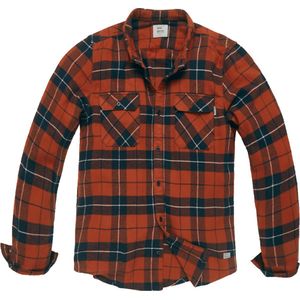 Vintage Industries Karohemd Sem Flannel Shirt Orange Check - Sem-L