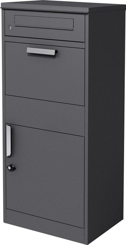 Pakketbrievenbus 50x112x37 cm antraciet gegalvaniseerd staal ML design