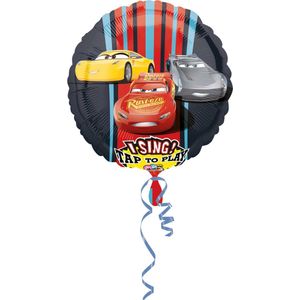 AMSCAN - Aluminium Cars 3 ballon met muziek - Decoratie > Ballonnen