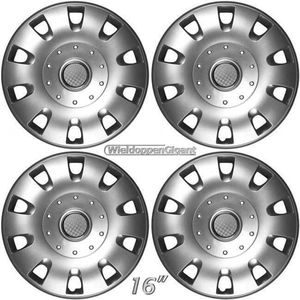 Wieldoppen - Zilver - Set van 4 - Passend voor Volkswagen Transporter T5/T6