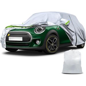 Waterdichte ademende autohoes - geschikt voor Mini Electric - Mini Cooper SE 2020-2023 - volledige garage autohoes met deur-rits, slot en winddichte banden tegen regen, zon en stof