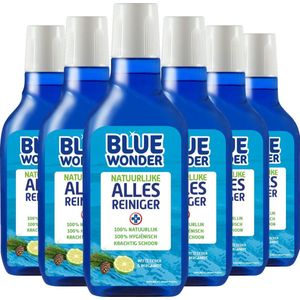 Blue Wonder 100% Natuurlijke Allesreiniger Witte Ceder Grootverpakking - 6x 750 ml fles met dop (4,5 liter)