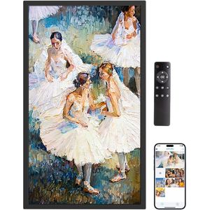 EKASN Digitale Fotolijst 21,5 inch - FHD Display - WiFi - 32GB - Afstandsbediening - Zwart