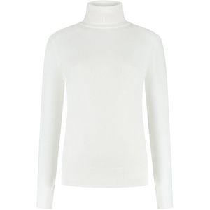 DAMES COLTRUI - Glad Gebreid - Viscose - Kleur Off White - Maat S
