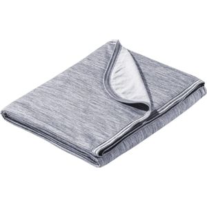 Arc-Chill 3.0 Koeldeken, 2-in-1, zelfkoelend zomerdekbed met Q-Max 0,5, dubbelzijdige koeldeken voor volwassenen (130 cm x 170 cm), ideaal voor warme zomernachten - grijs