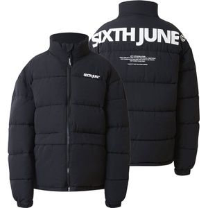 Sixth June - Gewatteerde Jas - Korte Jas - Met Groot Logo Print