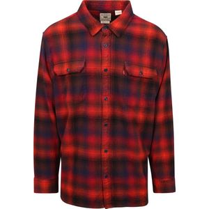 Levi's - Overshirt Ruit Rood - Heren - Maat XXL - Modern-fit