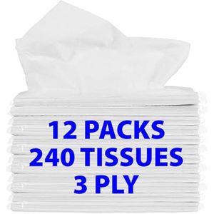 Reisweefsels Travel Size Pack - 240 vellen, 20 stuks per verpakking, ideaal voor auto en portemonnee