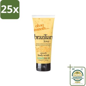 25 x Treaclemoon – Body Scrub – Brazilian Love – 225 ml - Grootverpakking - Body Scrub - Exfoliatie - Braziliaanse Koffieolie - Suiker Scrub - Natuurlijke Huidverzorging