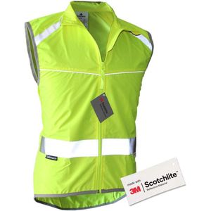 Reflecterend Fietsvest met Ademend Mesh en Achterzak voor Veiligheid