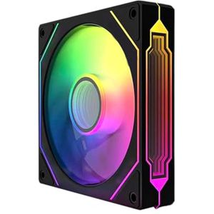 RGB PC Ventilator 120mm met Synchronisatie en PWM - Zwart