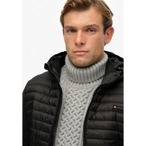 Superdry - Storm Hybrid - Fleecejack met Capuchon - Heren - Gewatteerde Jassen