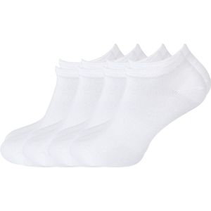 green-goose® Bamboe Dames Enkelsokken Sneakersokken - Maat 36-41 - 8 Paar - Wit - 85% Bamboe - Zacht, Admenend en Duurzaaam!