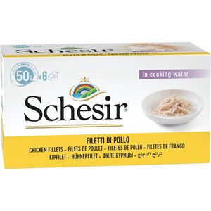 Schesir Kipfilet met Rijst 6 x 50 gram - Kattenvoer - Natvoer - Aanvullende voeding